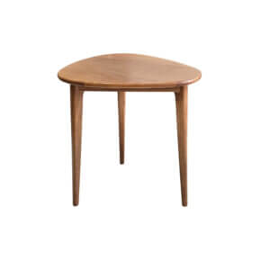Mesa lateral Hoja de diseño orgánico en madera de Guindo