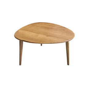 Mesa de centro Hoja de diseño orgánico en madera de Guindo